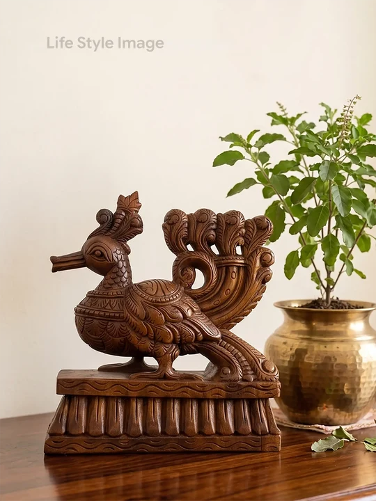 Annam Peacock Bird Sculpture, Sculptures