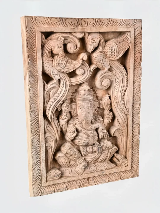Ganesh with Peacocks Panel, Wall Panels
